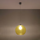 Hanglamp glazen bol oker minimalistisch - model Solenya