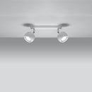 Ceiling light modern white adjustable living room - Model Asterion