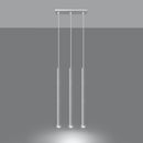 Cilindervormige metalen hanglamp wit woonkamer – model Asterion
