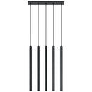 Black steel suspension tube 5 lights – Arcania model