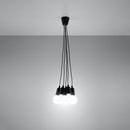 Minimalistische zwarte hanglamp met 5 lampen – Norezio