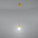 Minimalist yellow PVC pendant light for living room – Solarys Model