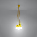 Minimalistische gele hanglamp 5 lichten – Modello