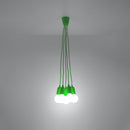 Minimalist green pendant light with 5 lights – Verdisia model