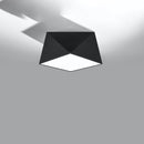 Modern black geometric ceiling light for living room – Noxaris model