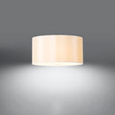 Minimalistische plafondlamp wit textiel woonkamer – Model Arvenis