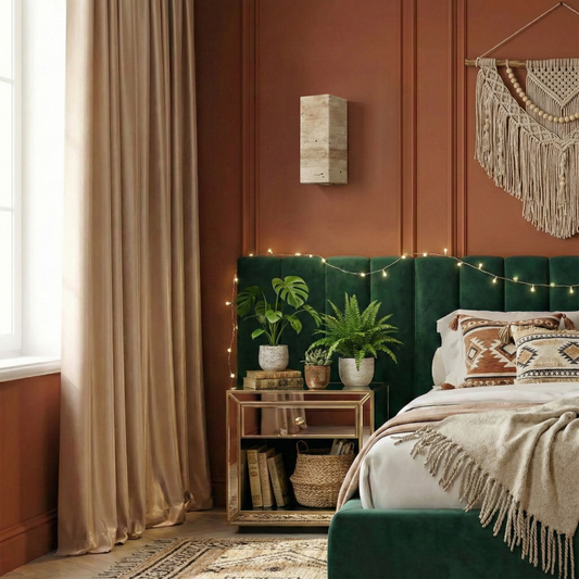 Trendy wandlamp in marmer en duurzaam aluminium – Rayelle