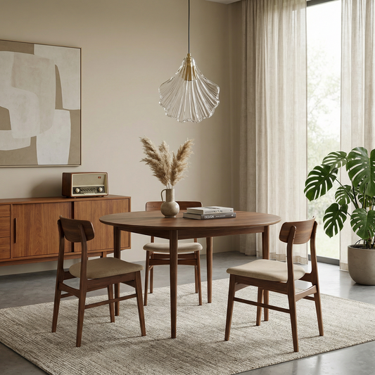 Modern glas- en metalen hanglamp voor slaapkamer – Orneli