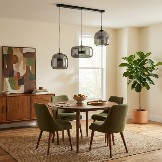 Minimalistische Nordic Glazen Hanglamp voor Woonkamers en Slaapkamers – Vetroéclat