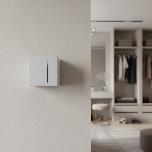 Wandapplicatie aluminium grijs modern – Model Nerion