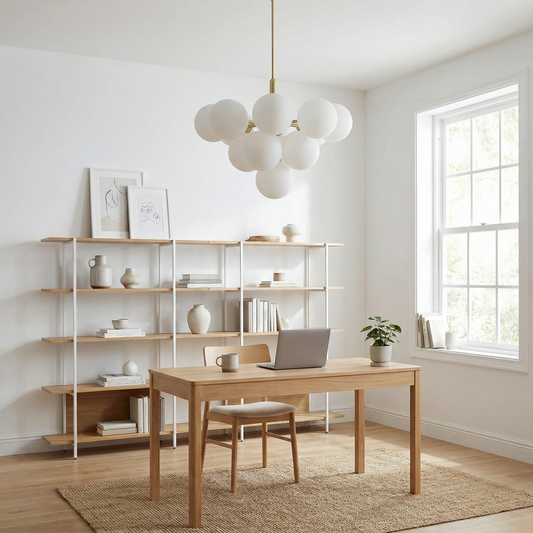 Noordse Glazen Kroonluchter voor Woonkamer – Silvoria