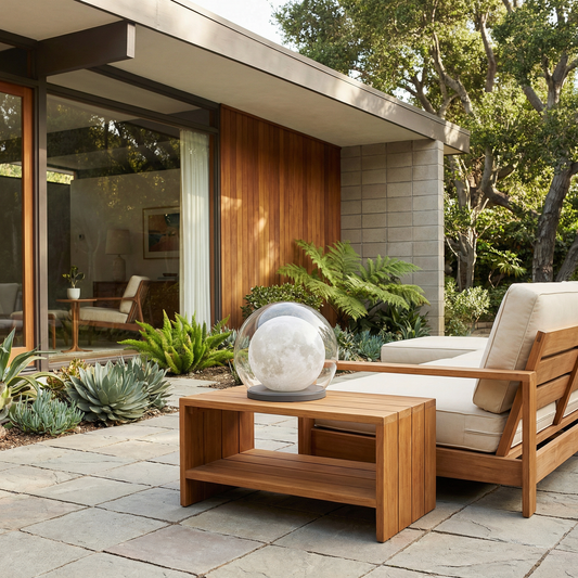 Designbuitenlamp in roestvrijstaal – Novalume