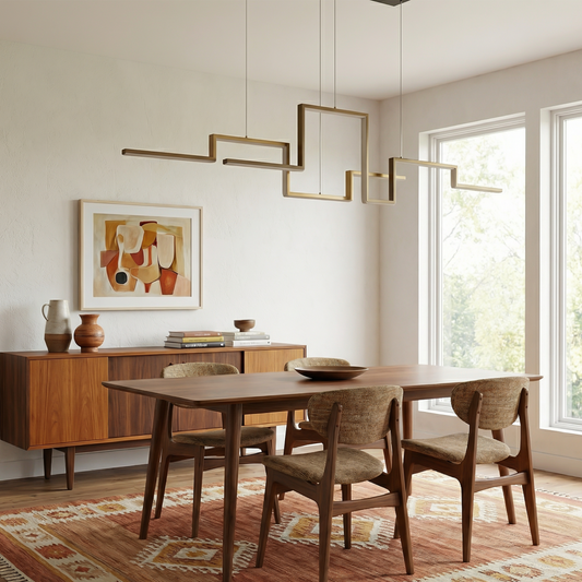 Hanglamp Design Luchtig Gouden Afwerking Majestueuze Sfeer – Vespera