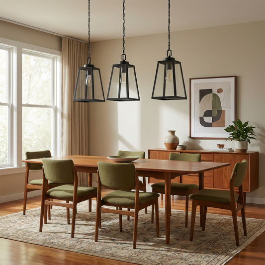 Suspension luminaire Noircelest vue ambiance | Luxarmonie