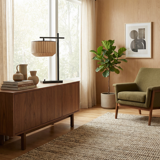 Lampe de Table Luxe Silhouette Treuil et Éclairage Doux – Olum