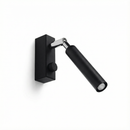 Modern adjustable black tube wall light – Norythra