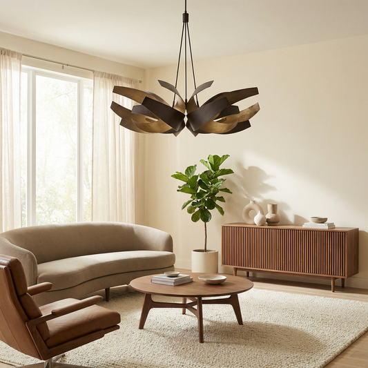 Suspension Moderne en Métal et Acrylique – Cristallo