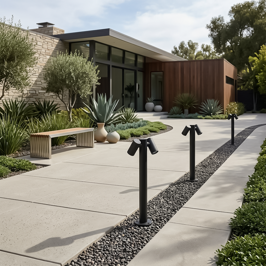 Lampadaire de jardin moderne en aluminium – Sylvaria