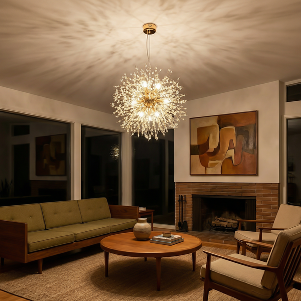 Plafonnier en cristal moderne pour chambres et salons – Cristarioni