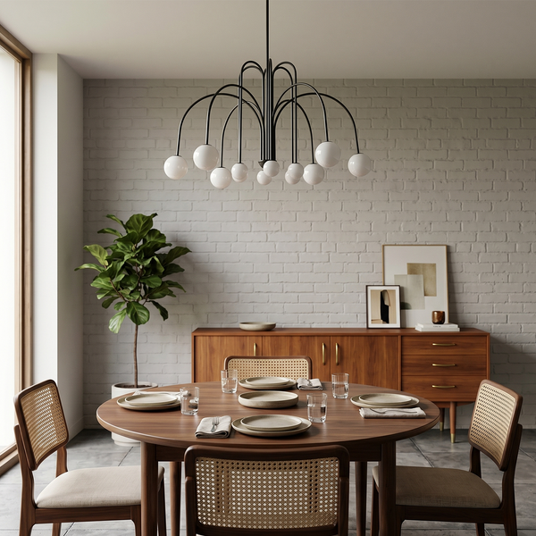 Lustre Haut de Gamme Élément Sculptural Style Méditerranéen – Forgiato