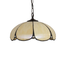 Tiffany Pendant Lamp in Golden Amber Glass – Aurélise