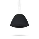 Schwarze plissierte Stoff-Pendelleuchte Design Wohnzimmer – Neralyss