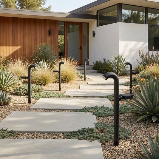 Projecteur solaire extérieur contemporain en ABS – Soléclate