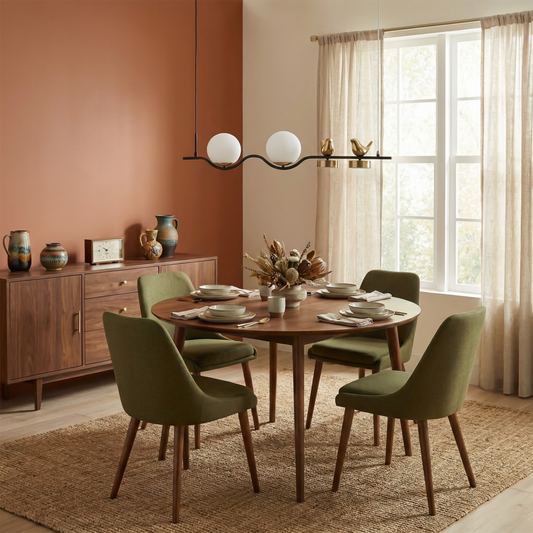 Suspension Deux Boules Verre Laiteux & Duo Poétique – Mirabella