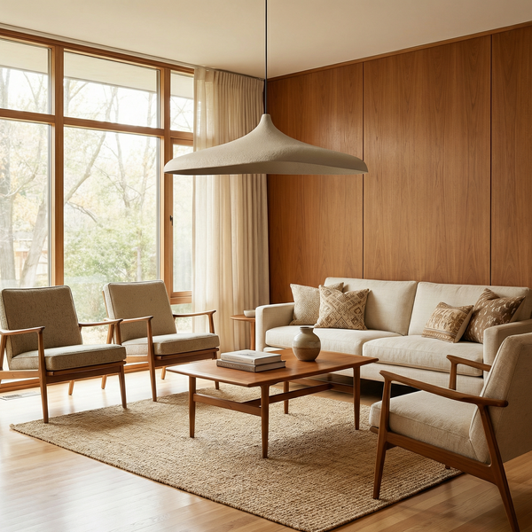 Suspension style Wabi-Sabi en micro-ciment pour restaurants – Zelinea