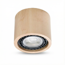 Minimalistische plafondlamp van natuurlijk hout – Model Norvial