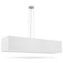 Minimalist white rectangular chandelier for the living room – Orvella