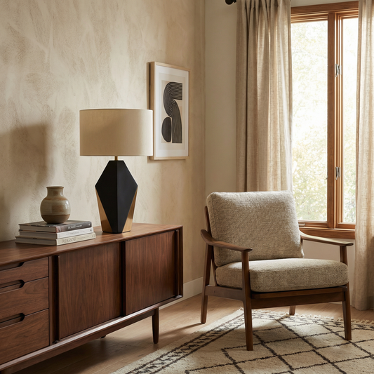 Lampe Décorative Portable à Base Prismatique et Lumière Ajustable – Flaresca