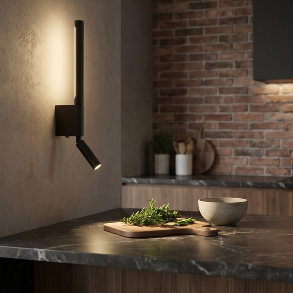 Scandinavian minimalist LED wall light for reading – Norelys