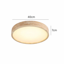 Modern Ceiling Light in Natural Wood with Even Lighting – Boscato