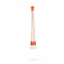 Minimalist orange 3-light pendant – Orfeya