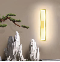 Applique Murale LED Étanche Moderne en Aluminium Doré – Vivarise