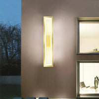 Applique Murale LED Étanche Moderne en Aluminium Doré – Vivarise