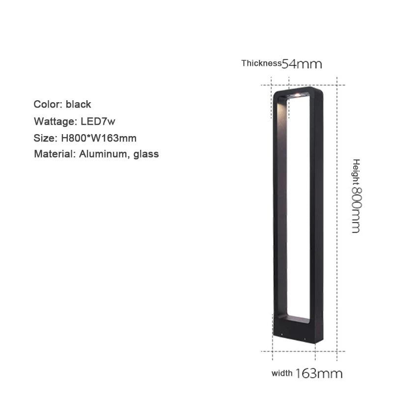 Moderne tuinstandaard in aluminium – Arclumia