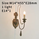 Vintage witte houten kroonluchter voor woonkamer – Elarisia