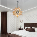 Sputnik style brown blown glass chandelier β Orbistar