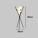 Versatile Floor Lamp with Transparent Glass Balls β Vera