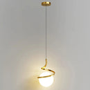 Elegante Hanglamp Sfeervolle Decoratie Glas en IJzer Design – Orbia