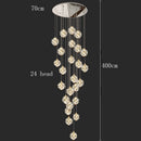 Modern crystal chandelier for living room – Crysélio