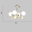 Deckenleuchte Fluid Metall & Glas Warmes Halo – Solar Wind