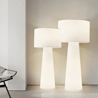 Lampe sur pied en tissu et fer design nordique – Armonello