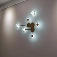 Applique murale moderne en fer noir pour salon – Noctarion