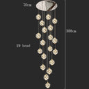 Modern crystal chandelier for living room – Crysélio