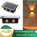 Modern LED solar wall light for garden – Solastre
