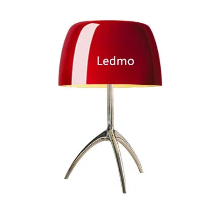 Moderne bureaulamp driepoot in gekleurd glas β Triolux