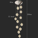 Modern crystal chandelier for living room – Crysélio